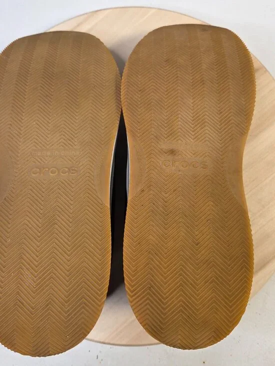 Crocs Retro Black & Gray Sneakers Men US 12 - Picture 10 of 13